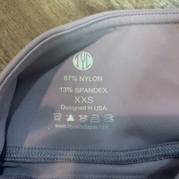 TYC Purple Full Length With Pockets Leggings XXS - Picture 6 of 8